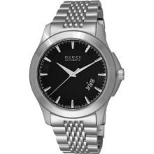 Gucci Men's G-Timeless Swiss Made Automatic Silver-tone Stainless Steel Bracelet Watch