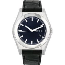 Gucci Men's Pantheon Black Dial Watch YA115203