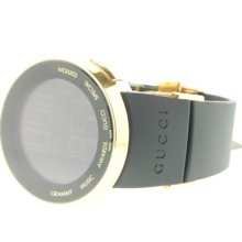 Gucci Sport I-gucci Ya114215 Xl Digital Latin Grammy Gold Diamond Watch 5.5 Ct