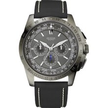 GUESS Chronograph Black Silicone Mens Watch U14501G2