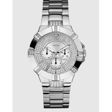 GUESS Dazzling Sport Watch - Silver-tone Steel