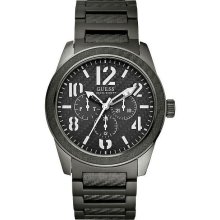 GUESS Gunmetal Aluminum Chronograph Mens Watch U13615G1