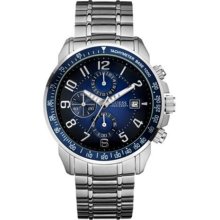 Guess Men's Silver Sport Ready Chronograph Watch Men's