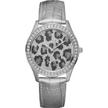 Guess Silver Catwalk Stone Set Ladies Watch W80050l1