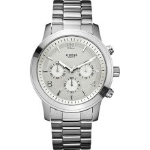 Guess Silver Dial Multifunction Chronograph Unisex Watch W12605l1