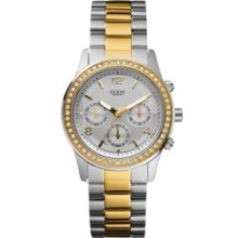 Guess Two Tone Women's Two Tone Contemporary Chronograph Watch