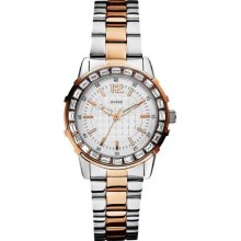 Guess U0018L3 Sports White Dial Two-Tone Stainless Steel Women's Watch