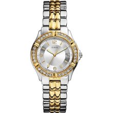 Guess U0026L1 Watch Dazzling Sport Ladies - Silver Dial