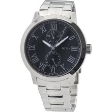 Guess W10565G2 Stainless Steel Black Chronograph Dial Men's Watch