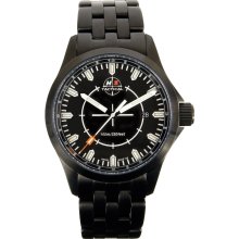 H3 Tactical Men's Stealth Mission Black IP Bracelet Watch H3.502221.09