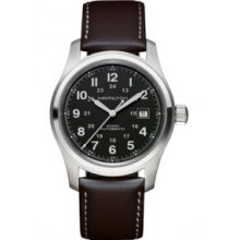 Hamilton H70555863 Watch Khaki Field Mens - Black Dial