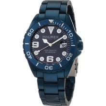 Haurex Aluminum Ink Men's Blue Dial Blue Aluminum Band Quartz Ana ...