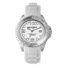 Haurex Watches Women's Ink White Dial White Silicone White Silicone W