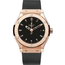 Hublot Men's Classic Fusion 42MM Black Dial Watch 542.PX 1180.LR