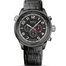 Hugo Boss 1512740 Watch HB2031 Mens - Black Dial Stainless Steel Case Quartz Movement