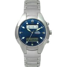 Hush Puppies Blue Dial Analog Digial Mens Watch 6694M1503