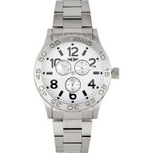 I By Invicta Men's Stainless Steel with White Dial Multifunction Watch