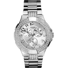 I14503l1 Guess Ladies Silver Prism Swarovski Watch