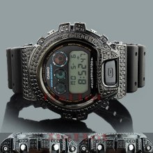 Iced Out G SHOCK Watches: Black Diamond Watch 4.50ct