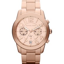 ichael Kors Men's Mercer Chronograph Rose Gold Dial Rose Gold Tone