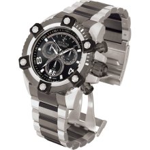 Invicta 0338 Men's Arsenal Reserve Gunmetal Stainless Steel Chronograph Watch