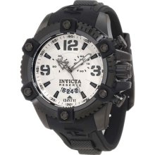 Invicta 11178 Men's Reserve Arsenal White Dial Black Rubber Strap Chronograph Wa