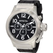Invicta 1140 Men's Corduba Rubber Band Black Dial Watch