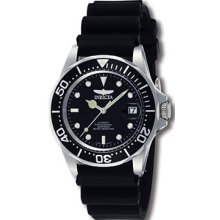 Invicta 9110 Stainless Steel Pro Diver Automatic Black Dial Rubber