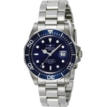 Invicta 9308 Mens Blue Dial SS Band Pro Diver Watch