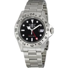 Invicta II Date Master GMT Black Dial Mens Watch 9401