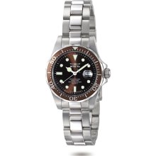 Invicta Ladies Stainless Steel Pro Diver Brown Dial 4865