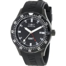 Invicta Men's 11258 Specialty GMT Black Dial Black Polyurethane Date W