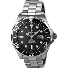 Invicta Men's 12562 Pro Diver Black Carbon Fiber Dial Stainless Watch