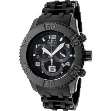 Invicta Men's 6713 Sea Spider Collection Chronograph Black Ion-plated Watch
