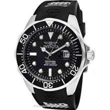 Invicta Mens Pro Diver/Grand Diver Black Carbon Fiber Black Invicta-12558