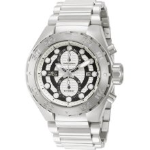 Invicta Men's Pro Diver Chronograph Stainless Steel Case and Bracelet Silver Tone Dial Date Display 13086