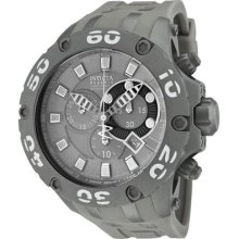 Invicta Men's Reserve Chronograph Grey Dial Grey Polyurethane