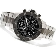 Invicta Men's Specialty Quartz Chronograph Two-Tone Stainless Steel Bracelet Watch BLACK