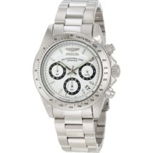 Invicta Men's Speedway Collection White Dial Chronograph Date Stainles