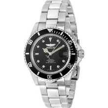 Invicta Men's Stainless Steel Automatic Pro Diver Black Dial Coin-Edge Bezel 8926C