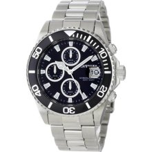 Invicta Men's Stainless Steel Pro Diver Chronograph Quartz Black Dial 1003