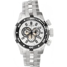 Invicta Men's Stainless Steel Case and Bracelet Chronograph Subaqua Noma 500M Diver Silver Dial 11602