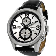 Invicta Signature II Silver Dial Elegant Chronograph Mens Watch 7 ...