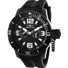 Invicta Watches Men's Specialty/Corduba Black Textured Dial Black Poly