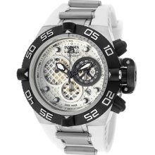 Invicta Watches Men's Subaqua/Noma IV Chronograph Silver Dial White Po