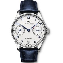 IWC Men's Portuguese White Dial Watch IW500107