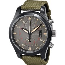 IWC Pilots Anthracite Dial Chronograph Ceramic and Titanium Mens Watch IW3880-02