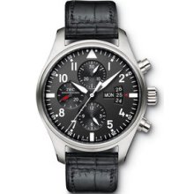 IWC Pilot's Chronograph Steel Watch 3777-01