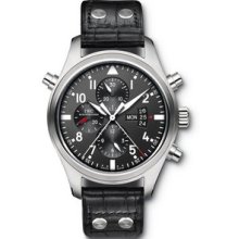 IWC Pilot's Double Chronograph Steel Watch 3778-01