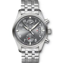 IWC Pilot's Spitfire Chronograph Steel Watch 3878-04